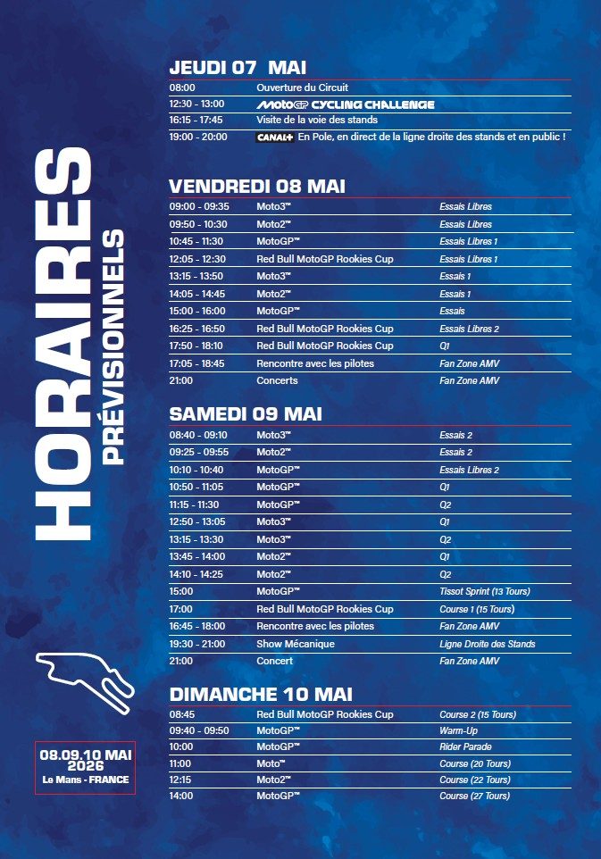 horaires previ